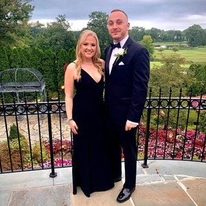 Iris Slit Crepe Gown - Black - DRESS THE POPULATION - Medium